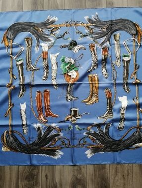 Vintage Hermès Scarf A Propos de Bottes